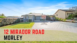 12 Mirador Road Road Morley WA 6062  For Sale [upl. by Llevert]