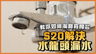 水龍頭漏水？淘寶20買水芯指南大公開！｜更換水芯購買指南｜水龍頭滴水｜關不緊｜閥芯｜TOTO ROCA TLM家居維修101｜Today Learn More 不學無術｜居家DIY水喉潔具班 [upl. by Asetal]