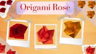 Origami Rose Tutorial  Blooming Beauty [upl. by Eirised]