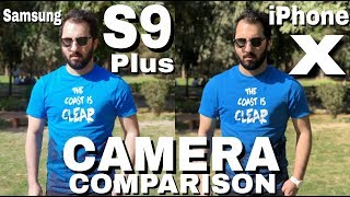 Samsung S9 Plus vs iPhone X Camera Comparison Samsung Galaxy S9 Plus Camera ReviewiPhone X Camera [upl. by Onailerua]