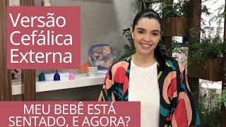 Versão cefálica externa procedimento para virar bebê pélvico parto pélvico VCE [upl. by Nwahsid162]