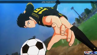 CAPTAIN TSUBASA RISE OF NEW CHAMPIONS TIRO DE AGUJA [upl. by Ardnaz]