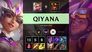 Qiyana Jungle vs Jarvan IV Rampage  KR Master Patch 1421 [upl. by Sukin]