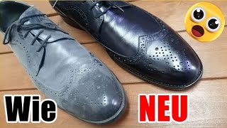 ALTE Lederschuhe WIE NEU In Nur 7 Minuten  Lederpflege Tipps Zum Aufbereiten [upl. by Adriell545]