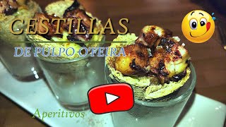 Cestas de PULPO a Feira Aperitivo fácil 😋 [upl. by Ardnekal]