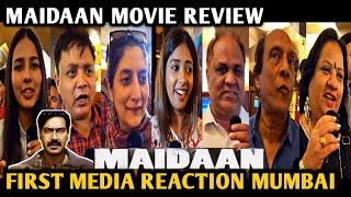 Maidaan Movie Review  Media Reaction  Ajay Devgn  Priya Mani  Boney Kapoor  Mumbai [upl. by Dloreh]