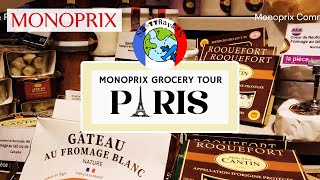 🛒 PARIS  MONOPRIX Grocery Tour Lets Go Shopping monoprix supermarket grocery france paris [upl. by Ellebasi]