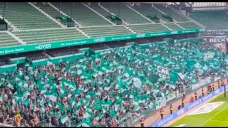 Atmosphere Werder Bremen Fans in the Match SV Werder Bremen Frauen vs Bayer Leverkusen Frauen 11 [upl. by Harol]