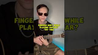 SORE FINGERS while playing guitar try this fyp guitar [upl. by Cristobal]