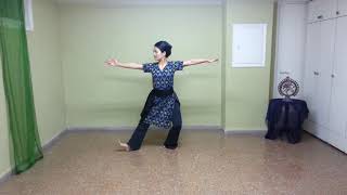 Bharatanatyam lesson 1  Natta adavu 1 to 8 [upl. by Niran164]