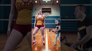 Super Tall Woman Dances You Wont Believe Her Volleyball Moves tallmodel tallwoman [upl. by Berni604]