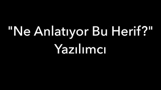 quotNe Anlatıyor Bu Herifquot Yazılımcı [upl. by Garibull97]