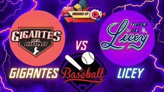 licey vs gigantes de hoy en vivo [upl. by Seuqcaj]