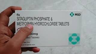 Sitagliptin Phosphate amp Metformin Hydrochloride Tablets Uses In Hindi  Janumet 50500 Tablet [upl. by Nnywg]