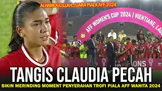 🔴SAMPAI MERINDING Full Tangis Pecah Saat Moment Perayaan INDONESIA Juara Piala AFF Wanita 2024 [upl. by Ynaffad]