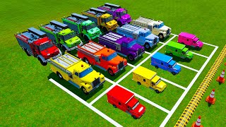 ALL COLOR OF RESCUE VEHICLE MODELS  TRANFROMING SMALL TO BIG AMBULANCE  Farming Simulator 22 [upl. by Einomrah]