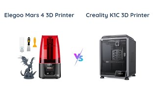 ELEGOO Mars 4 vs Creality K1C  3D Printers Comparison 🌟🔥 [upl. by Manlove]