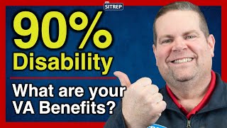 VA Benefits with 90 ServiceConnected Disability  VA Disability  theSITREP [upl. by Janie]