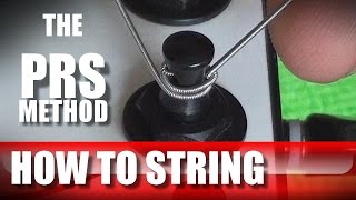 how to string your guitar the PRS method [upl. by Airt168]