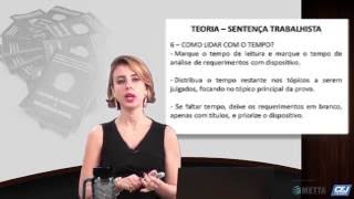 Teoria de Sentença Trabalhista com a Amanda Diniz  Parte 2 [upl. by Egres]