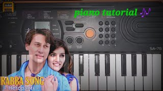 Rabba rabba song heropantitiger shroffCasio sa76full song tutorial 🎶 [upl. by Iturk38]