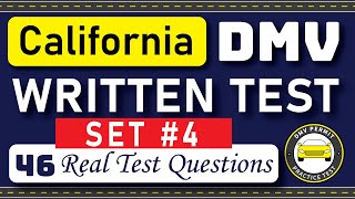 California DMV Written Test 2024  46 REAL TEST QUESTIONS SET 4  DMV Driving Test  DMV Test 2023 [upl. by Yetsirhc]