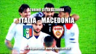 Torino Città Azzurra per ItaliaMacedonia [upl. by Hammad]