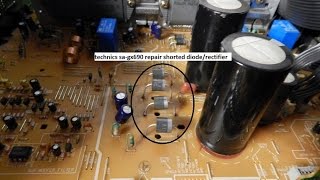 technics sagx690 repair bad dioderectifier [upl. by Fasta645]