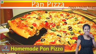 Pan Pizza  Pizza without Microwave and Oven  how to make pizza at home  Spicy Pizza Cheese pizza [upl. by Eneloj]