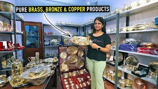 Brass City Moradabad Utensils Wholesale Market  Brass Bronze amp Copper Crockery  Brass Utensils [upl. by Held]