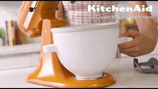 Introducing the KitchenAid Ice Cream Maker Attachment [upl. by Suiravad]