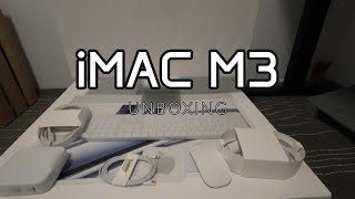 Unboxing iMAC M3 in 2024 [upl. by Weismann538]