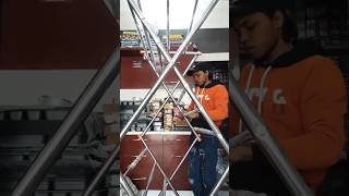 Steel floor cloth dryer stand viralshort youtubeshorts status hardwork shortsfeed [upl. by Lon]