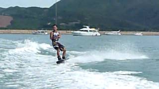 HK香港Wakeboard花式滑水  Obi首Land Tantrum  wwwwakepluscom  WhatsApp 6770 7449 [upl. by Follansbee586]