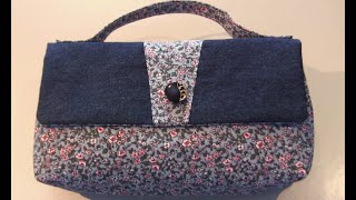 Petit sac Pochette ou Valisette modèle amp montage inédits et protégés mais gratuit DIY débutant [upl. by Etka735]