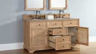 NEW James Martin 60quot Savannah Double Bathroom Vanities in Solid Wood from HomeThangscom [upl. by Enovaj220]