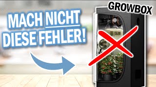 GROWBOXEN ❌Vermeide DIESE 9 Fehler ❌ [upl. by Aniteb]