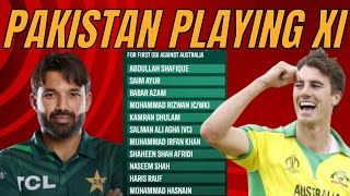 Pakistan playing eleven can beat Australia  Pakistan vs Australia  One Day Series  Lahore sports [upl. by Llevron]