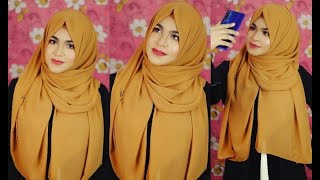 Without Inner Cap amp Full Coverage Chiffon Hijab Style  EP1 Chiffon Freak  MUNA [upl. by Linnie]