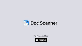 Doc Scanner for iOS [upl. by Ecnedurp256]