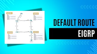 EIGRP Default Route Configuration on Cisco Packet Tracer Part 2 [upl. by Ahsa]