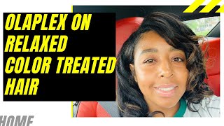 How to use Olaplex No 3 to Promote Healthy Hair Relaxed Hair [upl. by Arrio]