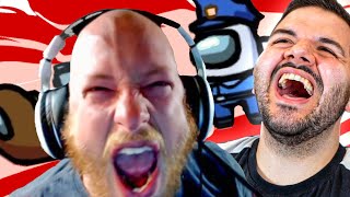 Reacting to the FUNNIEST Among Us Rage [upl. by Reggi]