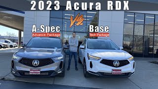 2023 Acura RDX ASpec Advance vs Tech Major differences [upl. by Maller]