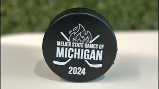 2024 Meijer State Games  15U Hockey  West Michigan D6 amp D6 White Face Off In Championship Game [upl. by Yortal]