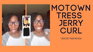 VERY NATURAL LOOKING CROCHET BRAIDS  MOTOWN TRESS JERRY CURL [upl. by Persas357]