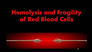 Hemolysis and fragility of RBCs sembulingam chapter no 13sembulingam blood physiology [upl. by Ahtanamas]