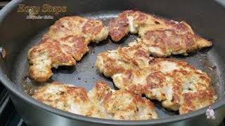 How To Cook Breaded Chicken Thighs in Pan [upl. by Tepper]