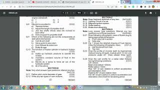 HSBTE 180345 Automobile Engineering Drawing Previous Year Question Paper [upl. by Bergstein]