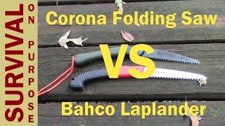 Corona Razortooth Folding Saw vs Bahco Laplander [upl. by Tabor]